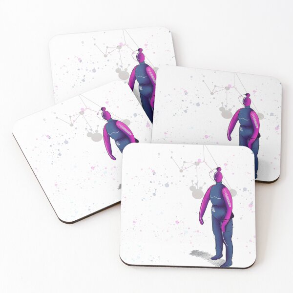 Cosmic Mannequin Coasters (Set of 4)