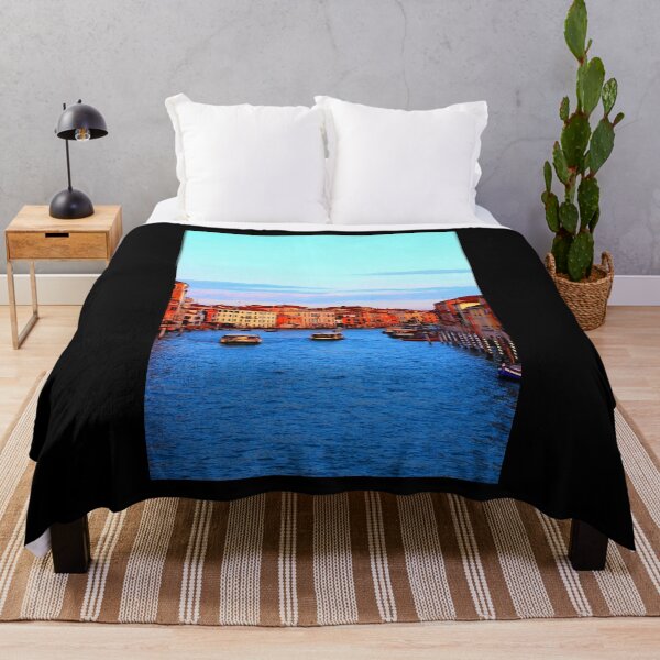 Item preview, Grand Canal in Venice with Vaporettos and Gondolas designed and sold by Kristina Drozd.