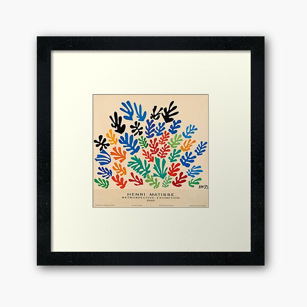 square flower Framed Art Print