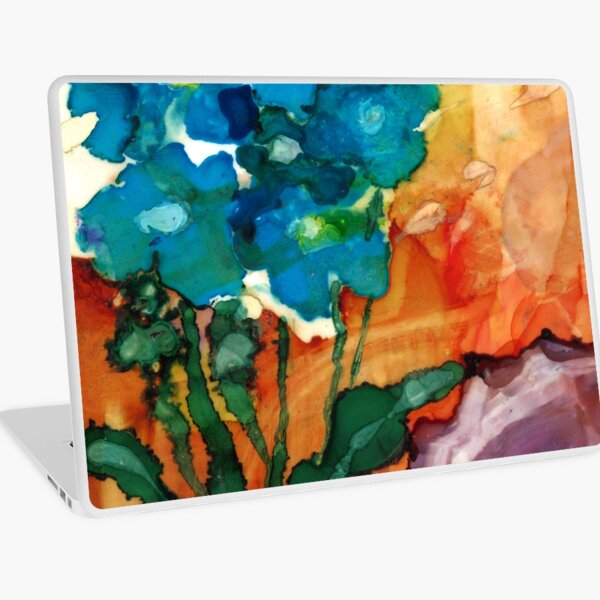 A Pop of Blue Laptop Skin