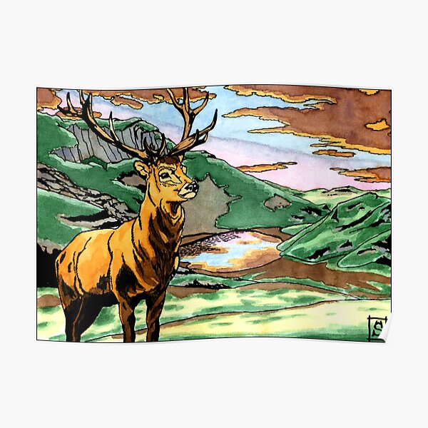 Le cerf des plaines Poster
