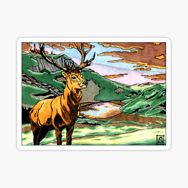 The plains deer Sticker