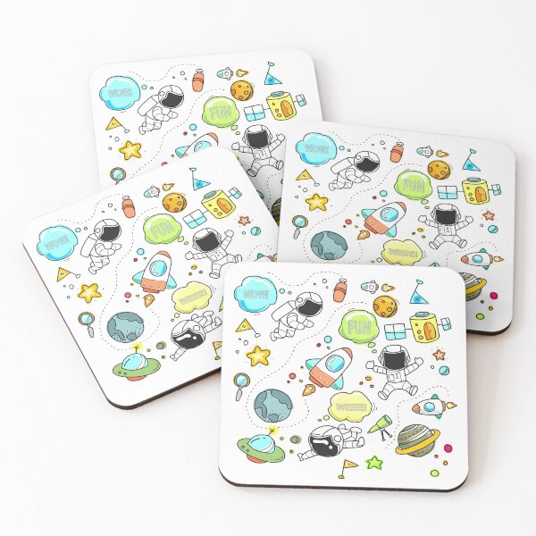 Item preview, SPACE WALK, ROCKETS, STARS, & PLANETS designed and sold by DewDropDesigns.