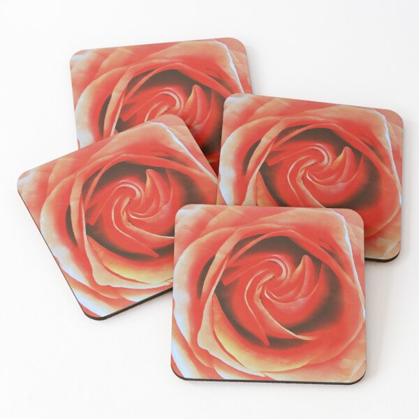 Item preview, Rosebud  Fire Coral - My Pleasure  designed and sold by JanineRileyArt.