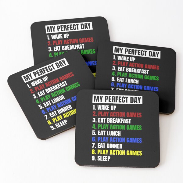 Item preview, My Perfect Day Playing Action Games designed and sold by juvajay.