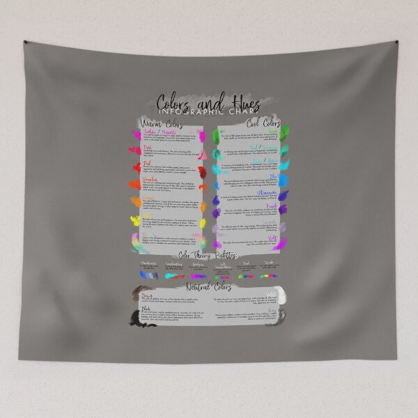 Item preview, Color and Hues Infographic Chart designed and sold by Jarrod Vandenberg.