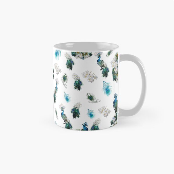 Item preview, Repeat Pattern of Peacocks, Feathers and Flowers designed and sold by NadineMay.