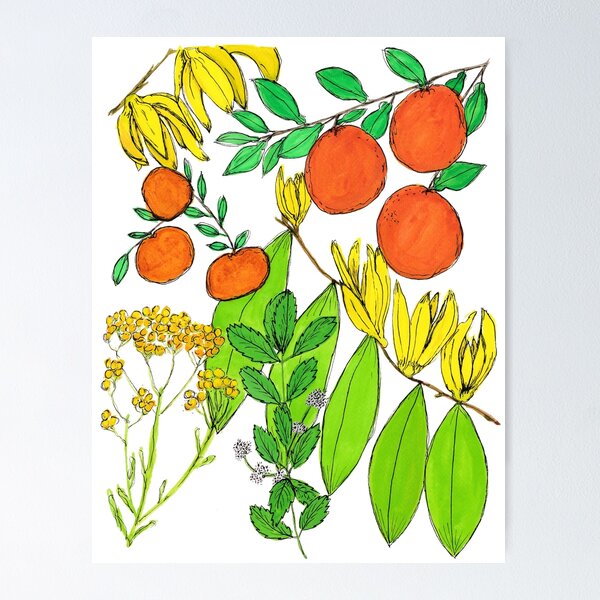 Item preview, Peace & Calming Essential Oil Botanical Print designed and sold by Cathy Jimenez.