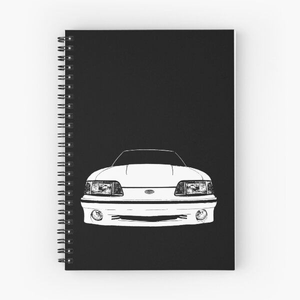 Item preview, front Ford Mustang GT (fox body) - stylized white on dark background designed and sold by mal-photography.