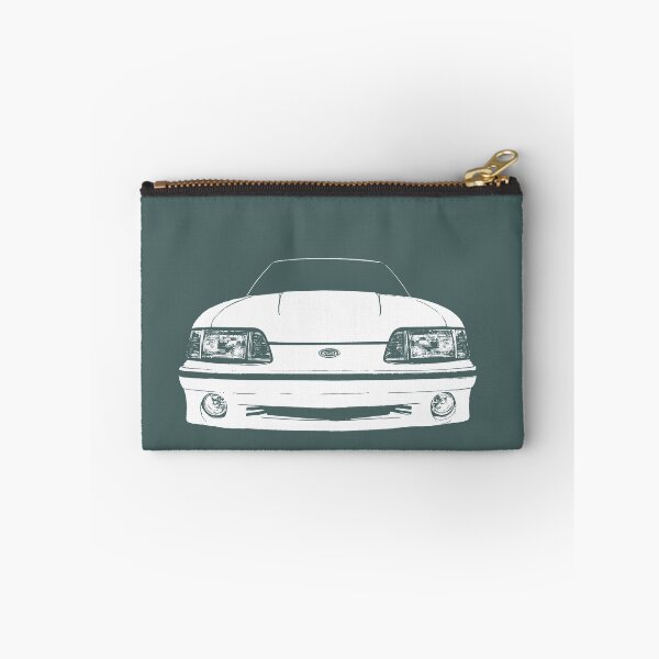 Item preview, front Ford Mustang GT (fox body) - stylized white on dark background designed and sold by mal-photography.