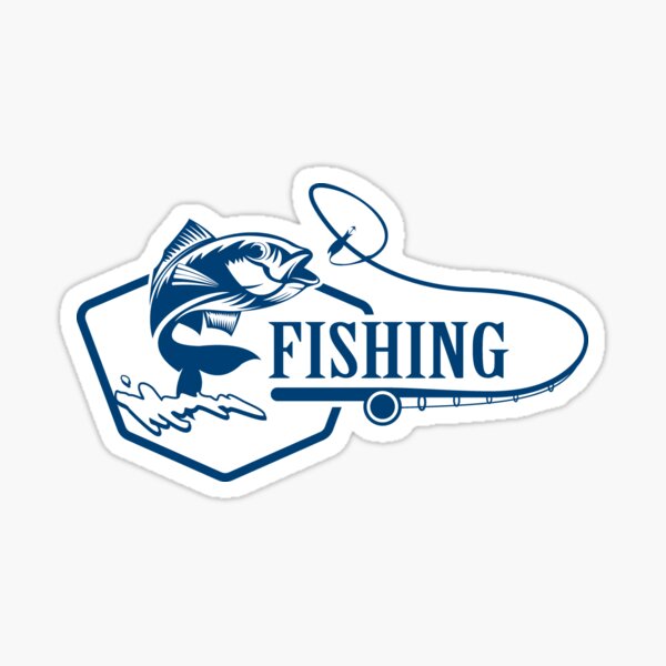 Tournament fishing logo Stickers, Unique Designs