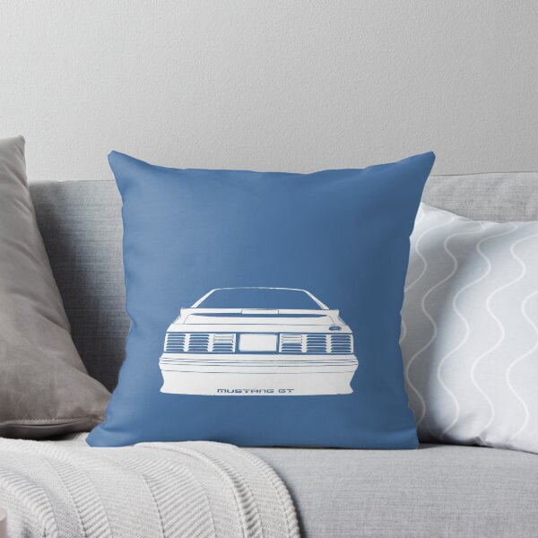 Item preview, back Ford Mustang GT (fox body) - stylized white on dark background designed and sold by mal-photography.
