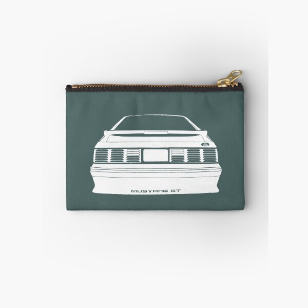Item preview, back Ford Mustang GT (fox body) - stylized white on dark background designed and sold by mal-photography.