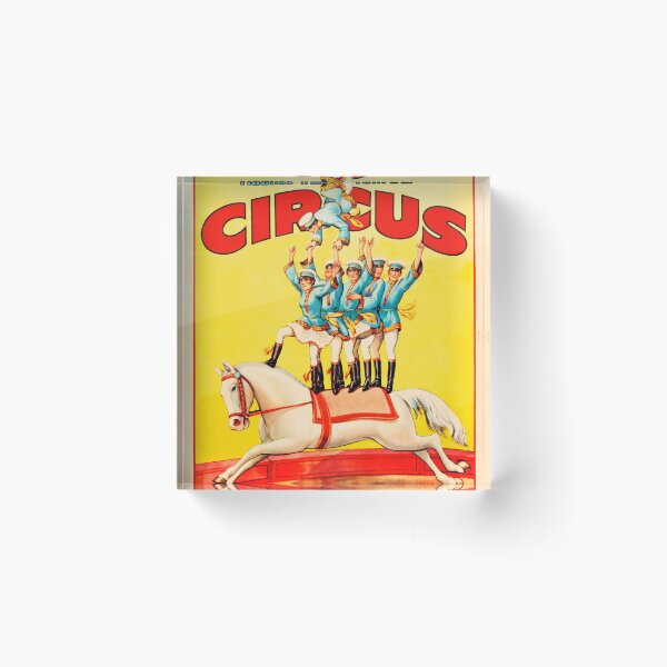 Item preview, HAGENBECK WALLACE TRAVELLING CIRCUS Wild Animal Acrobatics Vintage Advert designed and sold by retroposters.