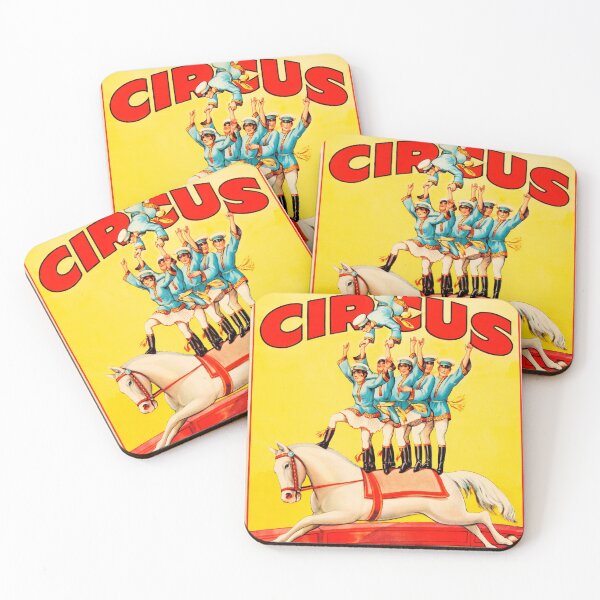 Item preview, HAGENBECK WALLACE TRAVELLING CIRCUS Wild Animal Acrobatics Vintage Advert designed and sold by retroposters.