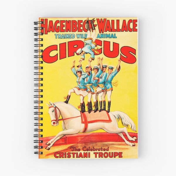 Item preview, HAGENBECK WALLACE TRAVELLING CIRCUS Wild Animal Acrobatics Vintage Advert designed and sold by retroposters.