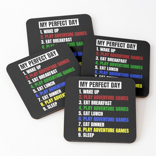 Item preview, My Perfect Day Playing Adventure Games designed and sold by juvajay.