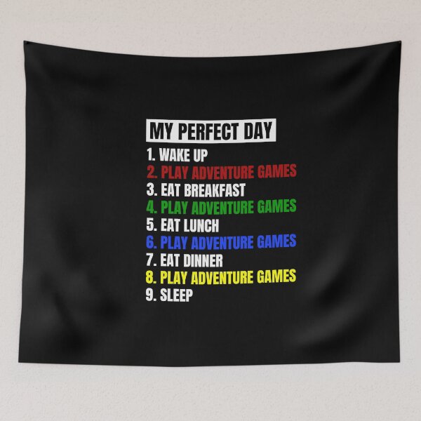 Item preview, My Perfect Day Playing Adventure Games designed and sold by juvajay.