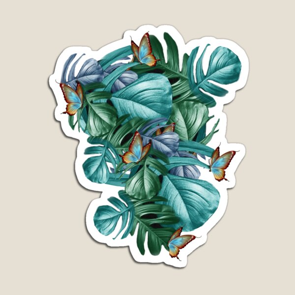 Item preview, Butterflies of Paradise/Tropical Turquoise Splash on white designed and sold by NadineMay.
