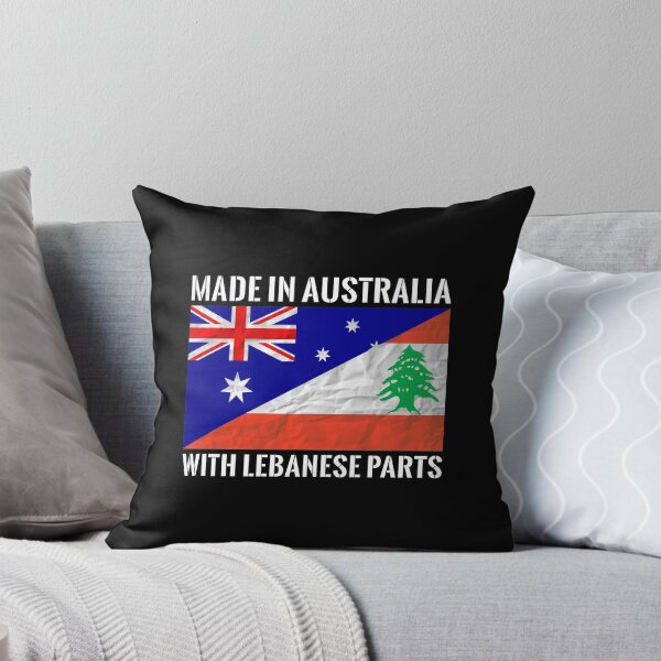 Aperçu de l'œuvre Fabriqué en Australie avec des pièces libanaises - Libanais créée et vendue par T-shirt For You.