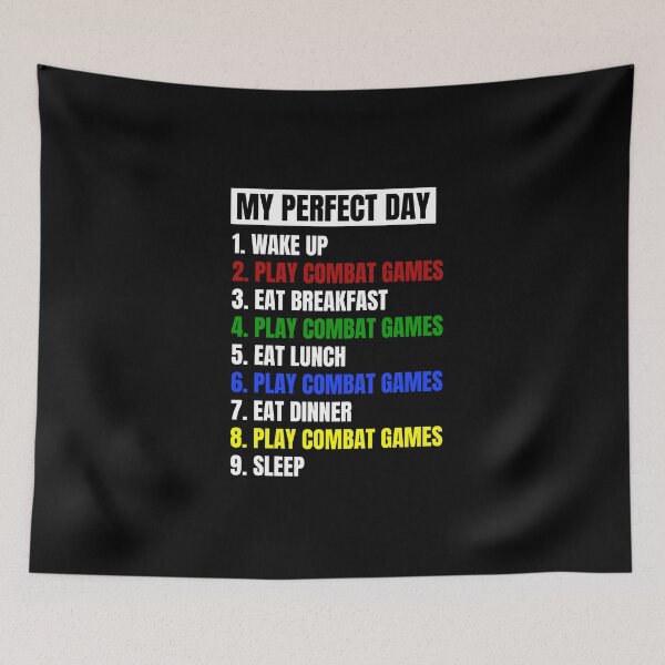 Item preview, Copy of My Perfect Day Playing Combat Games designed and sold by juvajay.