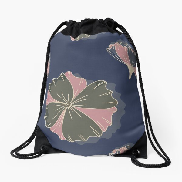 Floral Butterfly Collection Spring Seamless Surface Pattern Drawstring Bag