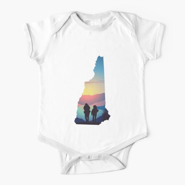 New Hampshire Nh 603 Nature Hiking Baby One Piece By Designsbycollin Redbubble