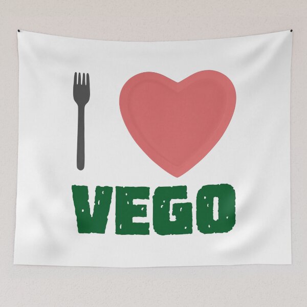 Item preview, I love vego - Clothing and stuff for vegetarians designed and sold by Andy Renard.