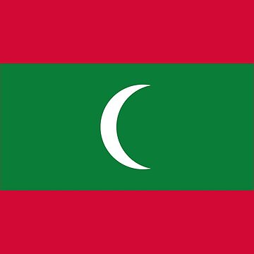 Aperçu de l'œuvre Drapeau des Maldives de Shorlick