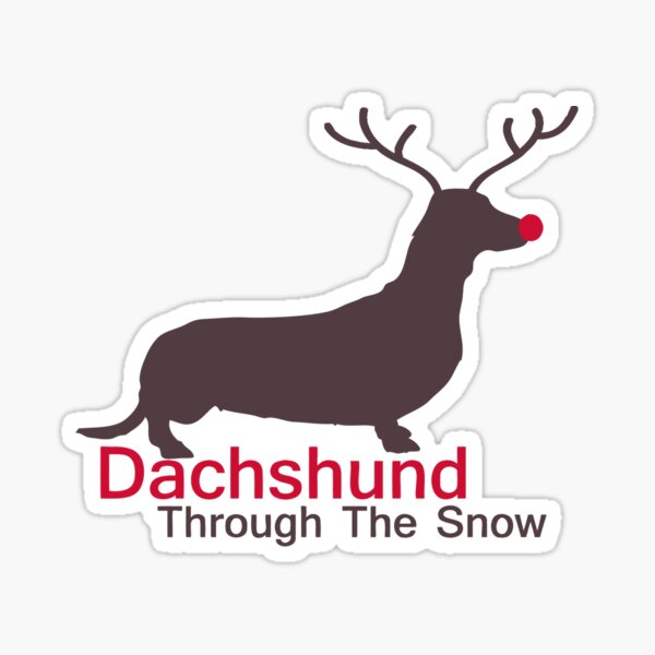Item preview, Dachshund Through The Snow designed and sold by Ricaso.