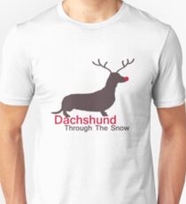 Dachshund Through The Snow Unisex T-Shirt