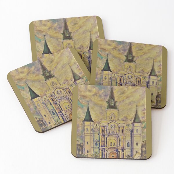 Item preview, Antiqued St. Louis Cathedral, New Orleans, Jackson Square, Church, French Quarter, Architecture, Louisiana, NOLA designed and sold by LouisianaLady.