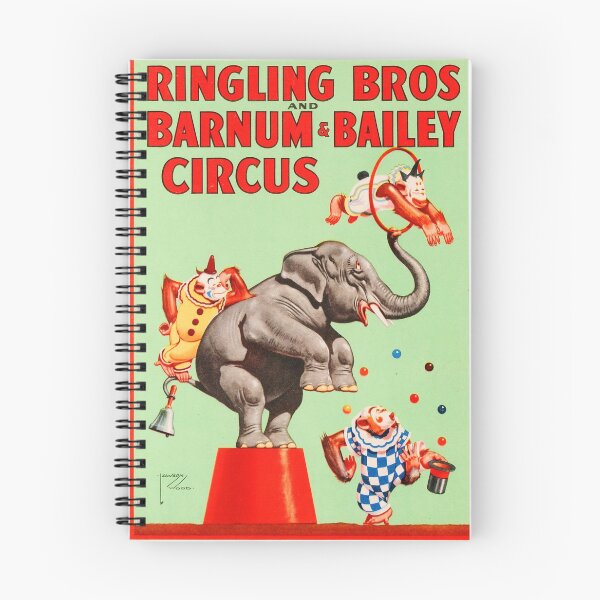Item preview, Ringling Bros Barnum & Bailey CIRCUS ACROBATIC WILD ANIMALS Show Lithograph Poster designed and sold by retroposters.