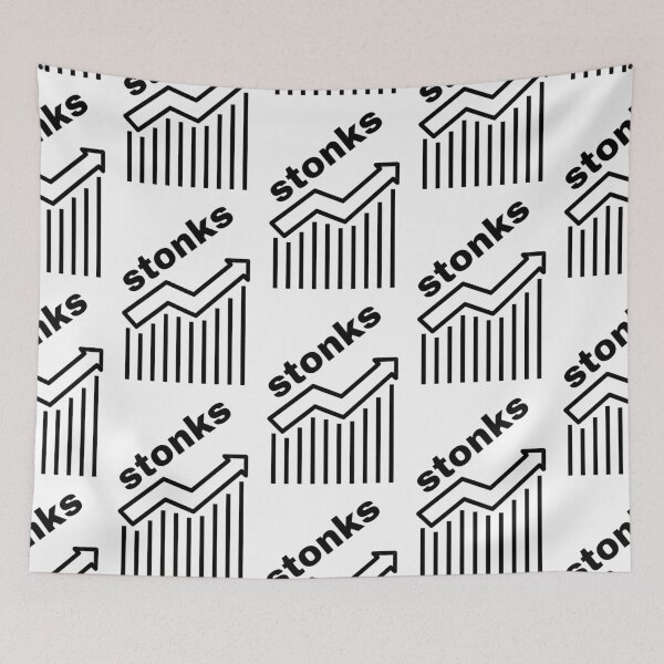 Item preview, stonks ! - meme designed and sold by RIVEofficial.