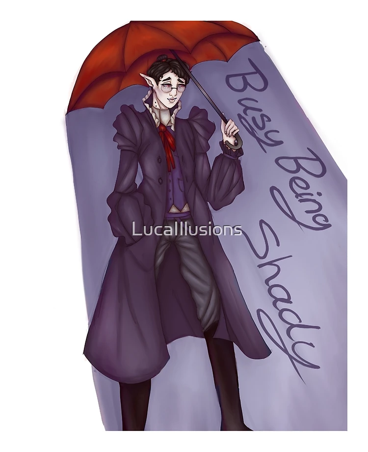 Vampire with umbrella  iPad Case & Skin for Sale by LucaIllusions