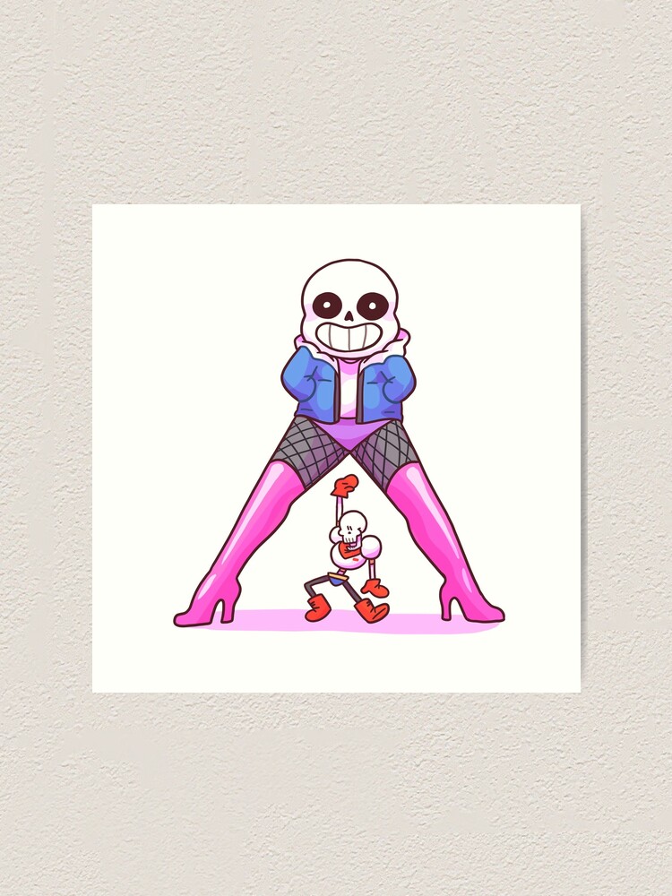 Sans And Papyrus Art Print By Brooskee Redbubble