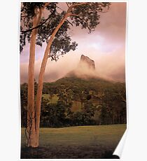 Passing thunderstorm. Mt Coonowrin. Queensland. Poster