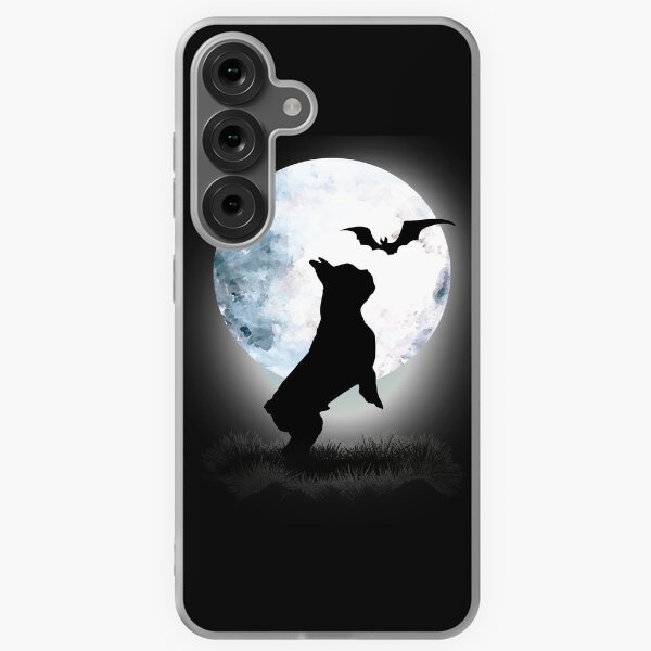 Item preview, french bulldog Bat and moonlight designed and sold by Collagedream.