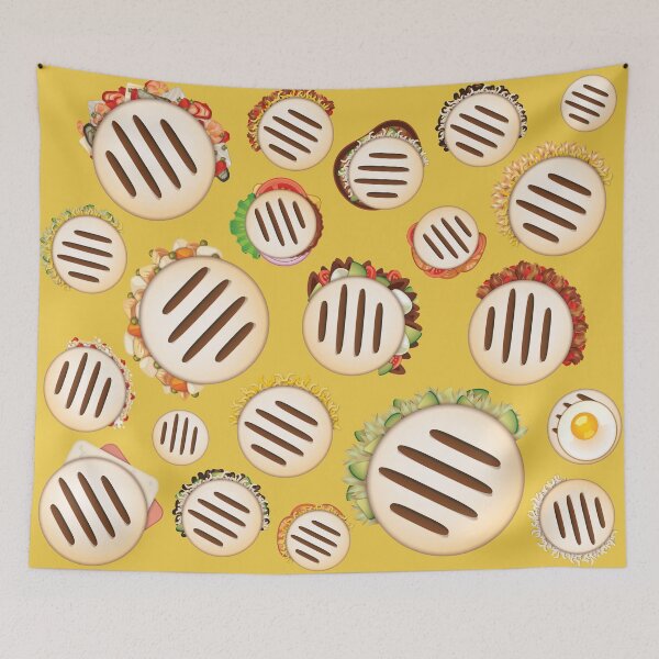 Item preview, Arepas Pattern Venezuela Yellow designed and sold by mimogoshopping.