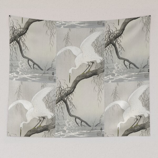 Item preview, Crane oriental artwork designed and sold by Vintage Designs +.