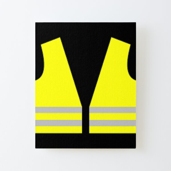 #Yellow, #high-#visibility #clothing, patriotism, symbol, design, illustration, rows, striped Canvas Mounted Print
