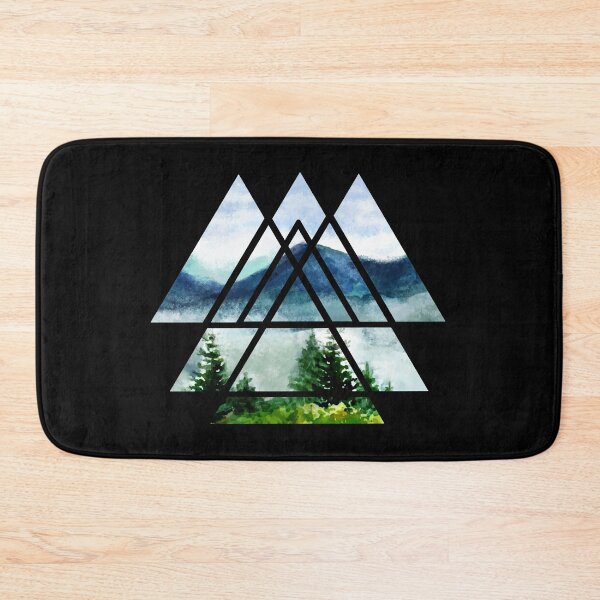Item preview, Sacred Geometry Triangles - Watercolor Landscape designed and sold by maryedenoa.