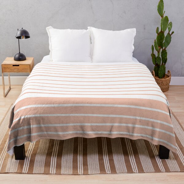 Item preview, Abstract Stripes Minimal Pattern Peach Blush and White designed and sold by meggydesigns.
