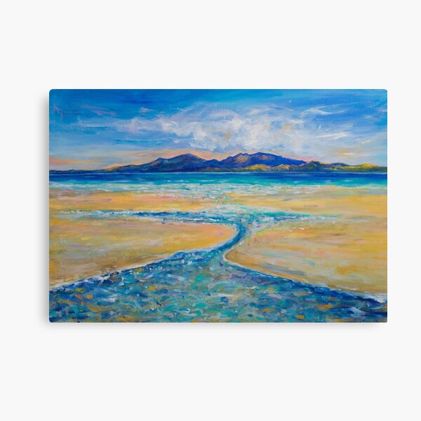 Scalpsie Bay, Bute - Golden Summer's day Canvas Print