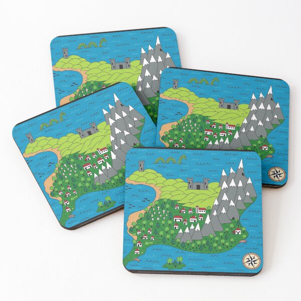 Item preview, Island Map designed and sold by carineavecunc.