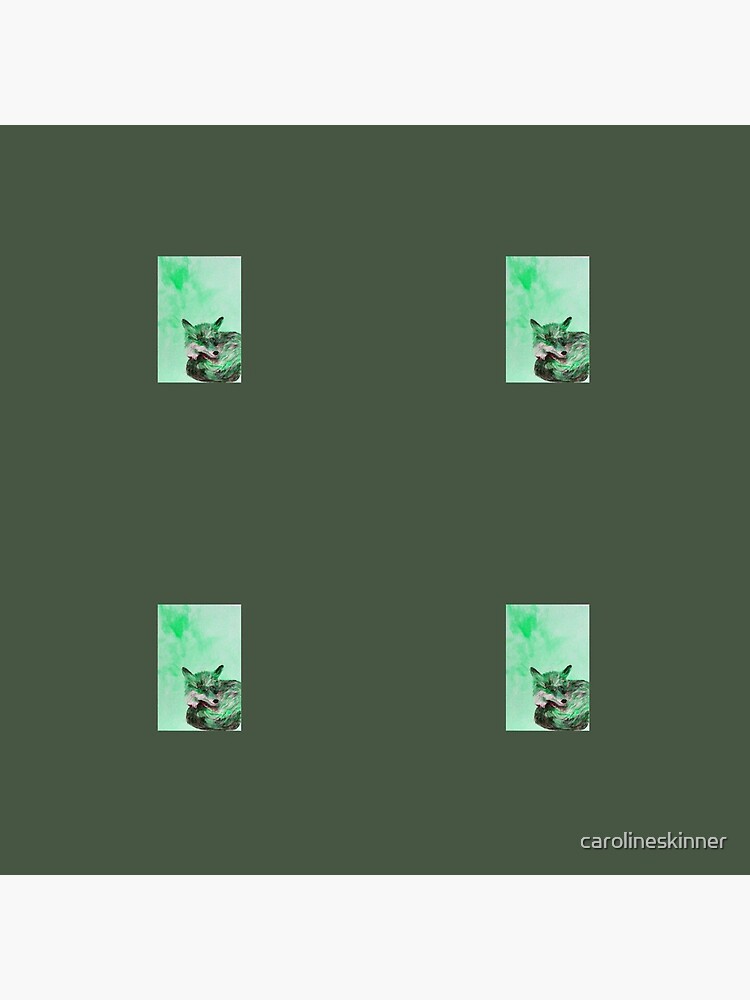 Green Fox Pattern by carolineskinner