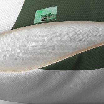 Alternate view of Green Fox Pattern Throw Pillow