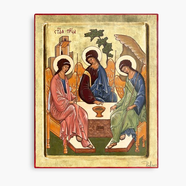 Icon of the Trinity Metal Print