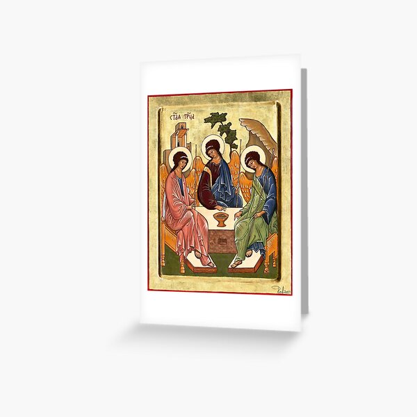 Icon of the Trinity Greeting Card