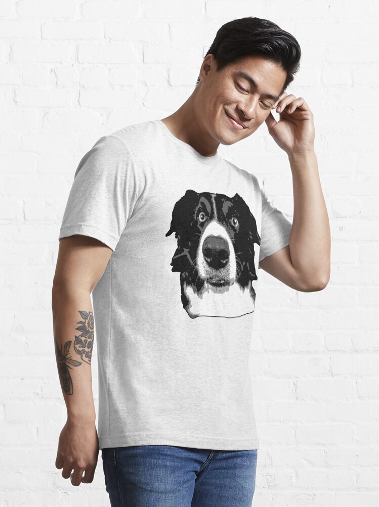 Alternative Ansicht von Border Collie Face Essential T-Shirt